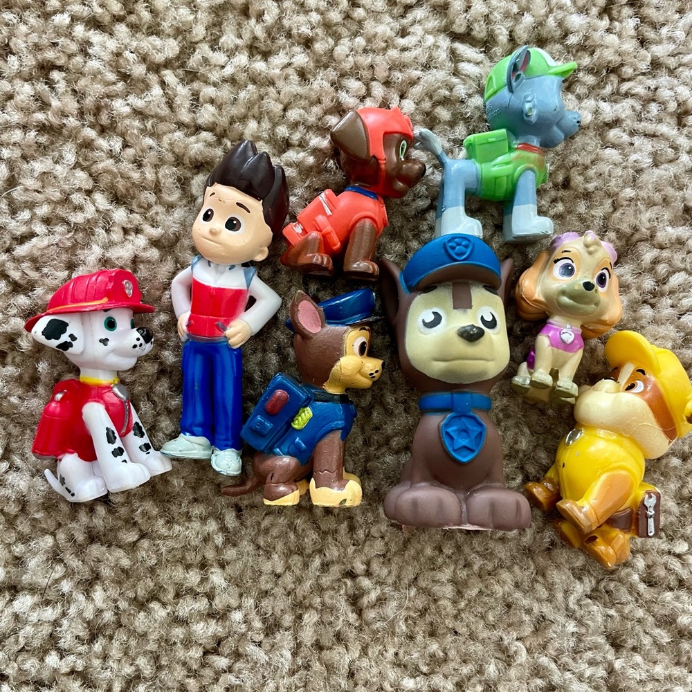 Paw Patrol Action Figure Set Chase Ryder Skye Marshall